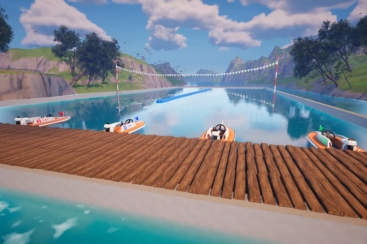 Fortniteで作成したメタバース芦屋港のイメージ写真